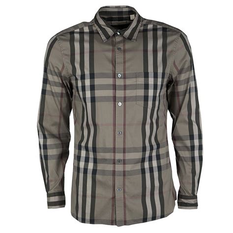olive green burberry shirt